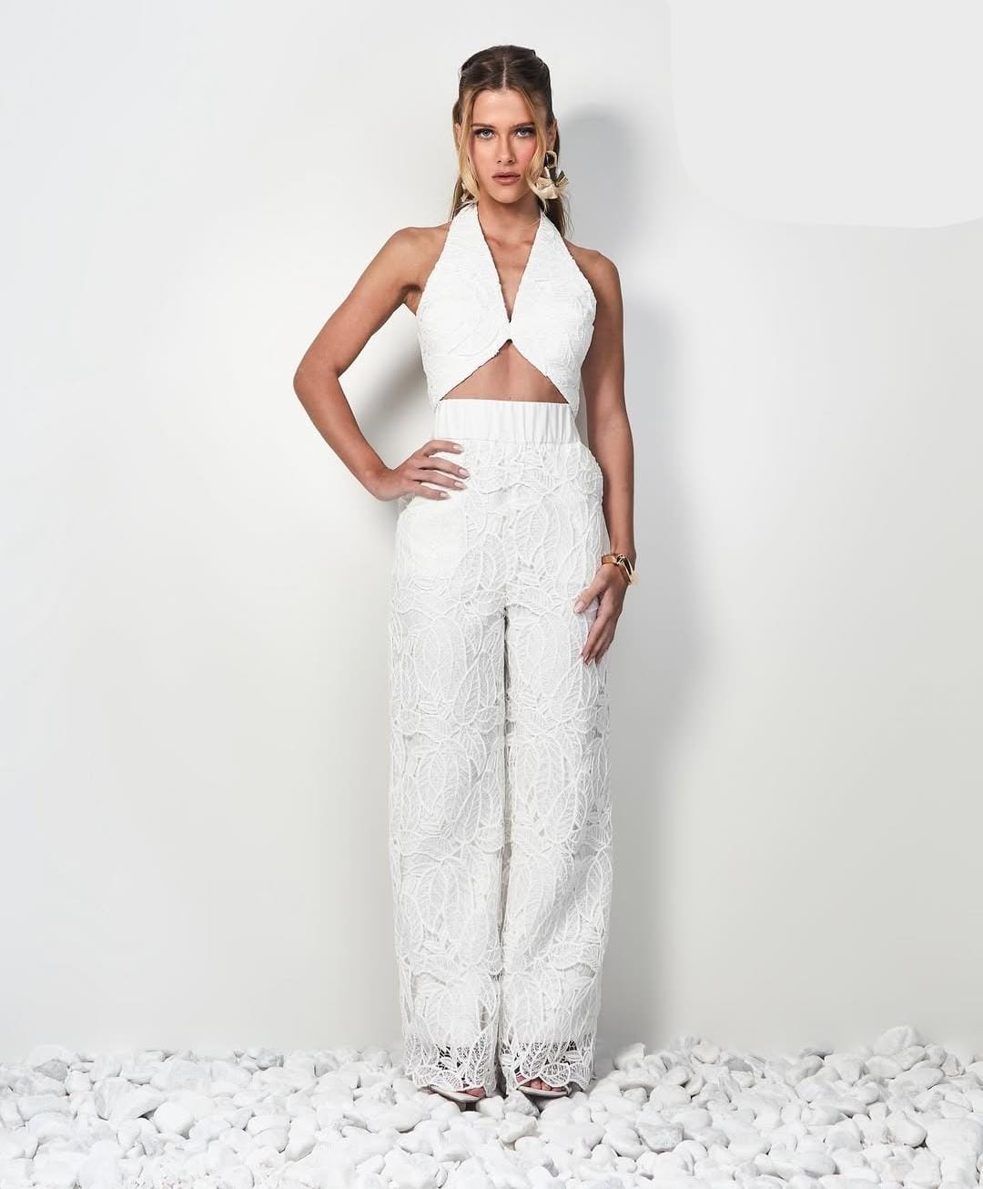 Conjunto Top e Calça Guipir