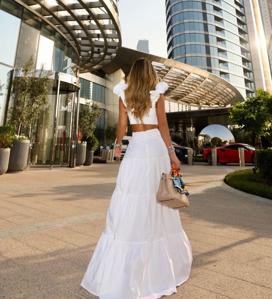 Vestido Longo Tricoline