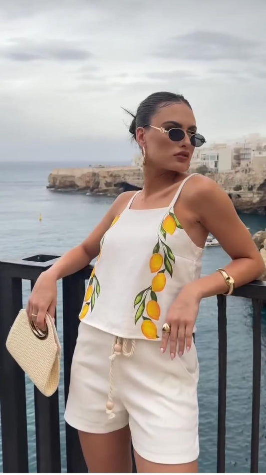 Blusa Linho Limão Siciliano