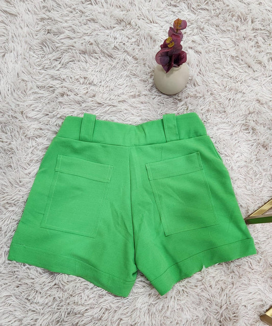 Shorts Malha Crepe a Fio