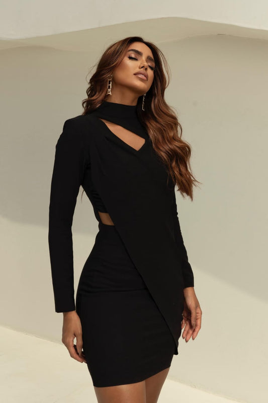 Vestido Chanel Fluido Assimetrico Abigail