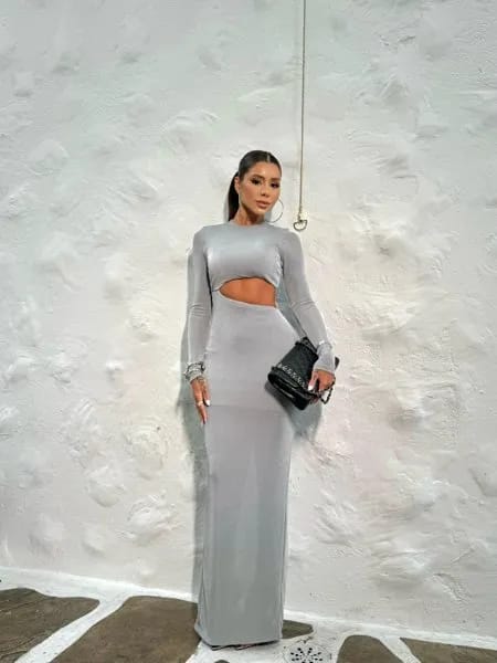 Vestido com manga Karly